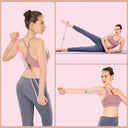 Foam-Handled Resistance Bands for Home Fitness Use Set