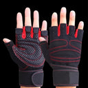 Fitness Half Finger Gloves Men And Women Wrist Guard Set