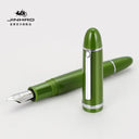 New JinHao X159 Acrylic Fountain Pen Green Gold Metal Clip