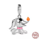 Sterling Silver Dog Charm Bead for Pandora Bracelet Jewelry