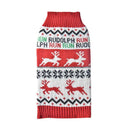 Cozy Snowman Print Winter Pet Sweater for Dogs and Cats  ourlum.com Running Deer XS 