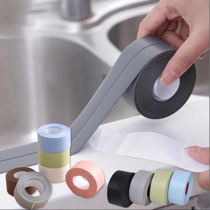 PVC Sealing Strip Tape: Waterproof Mildew Proof Tapes for Kitchen and Bathroom  ourlum.com   