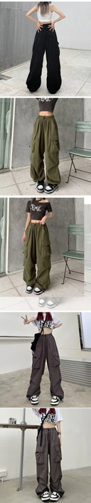 Back to School Women's New American Hip-Hop Wide-Leg Pants