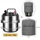 Portable 304 Stainless Steel Mini Pressure Cooker for Quick Meals