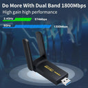 Lightning-Fast Dual Band WiFi USB Adapter Boosts Connectivity