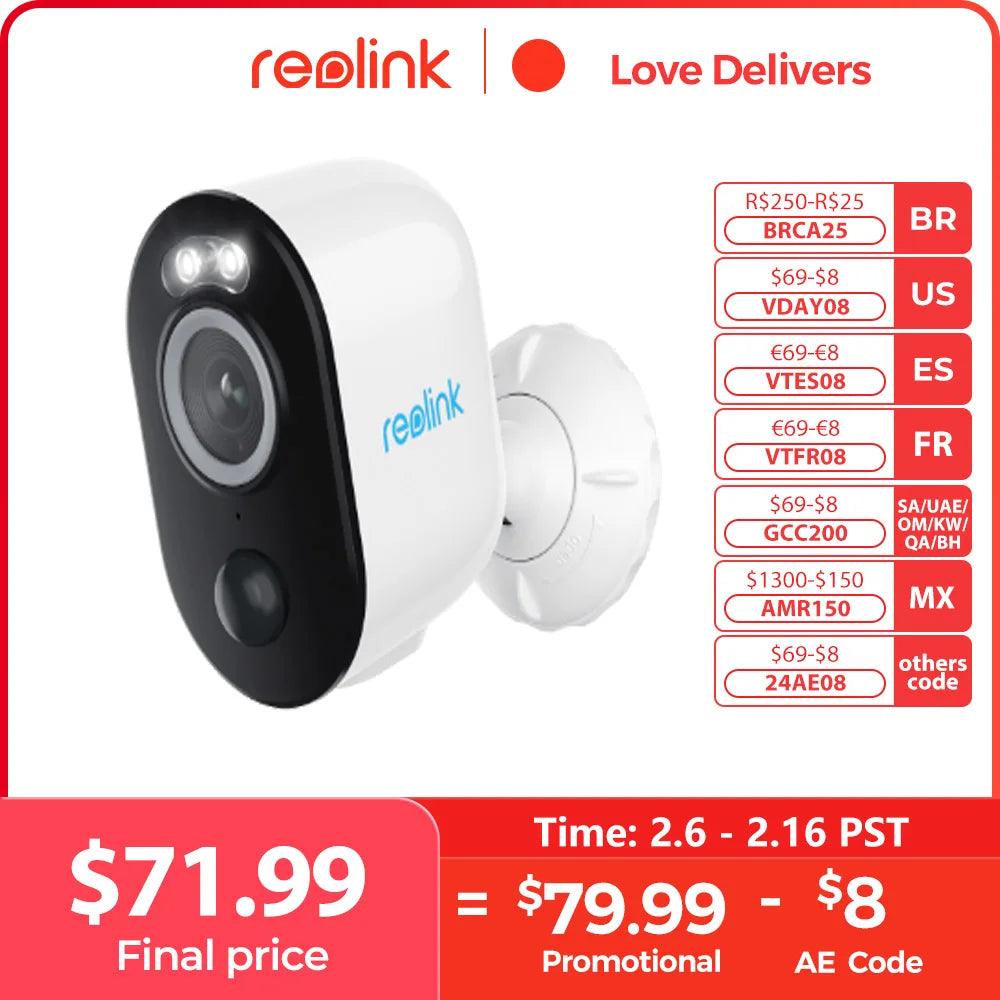 Reolink Argus Series Color Night Vision Outdoor Security Cameras  ourlum.com   