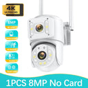 8MP Dual Lens Outdoor Security Camera: Advanced Human Detection & Night Vision  ourlum.com 1PCS-8MP-Camera EU plug CHINA