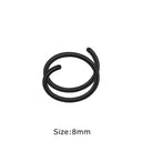 1PC 316L Stainless Steel Double Spiral Nose Hoop Ring