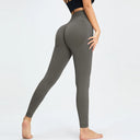 Seamless High Waist Nude Yoga Pants Women's Hip Lifting Fitness