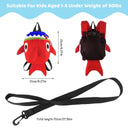 1Pcs Funny Cartoon Shark Backpack Cute Toddler Safety Harness