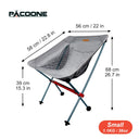 PACOONE Travel Ultralight Folding Chair Portable Moon Seat