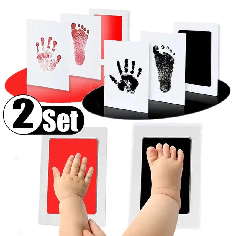 Baby Handprint Footprints Ink Pads Kit: Capture Memories Safely  ourlum.com   