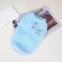 Winter Pet Clothes: Soft Fleece Vest for Small Dogs & Cats  ourlum 325 Blue S 