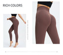 Seamless High Waist Nude Yoga Pants Women's Hip Lifting Fitness