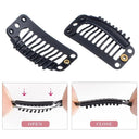 9-Teeth Metal Hair Clips for Effortless Styling Extensions