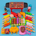 Kids BBQ Cooking Play Set - Safe Kitchen Toys for Kids