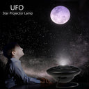 8 In 1 LED UFO Star Projector Night Light For Kids Room