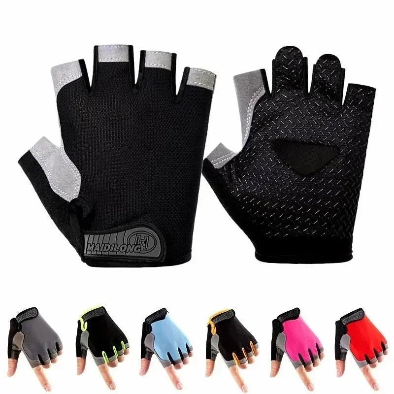 Half Finger Cycling Gloves for Men and Women - Anti-Slip Sports Training Gloves for Fitness, Motorcycle, and MTB Activities