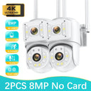 8MP Dual Lens Outdoor Security Camera: Advanced Human Detection & Night Vision  ourlum.com 2PCS-8MP-Camera EU plug CHINA