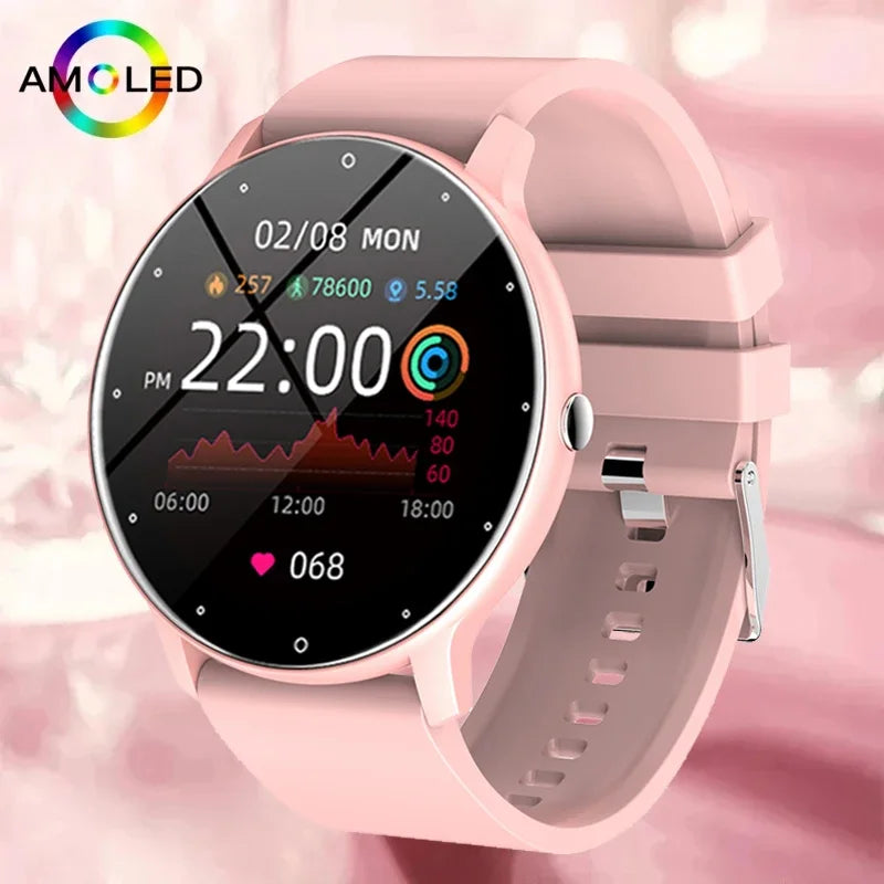 2024 Full Touch Sports Smartwatch - Fitness Tracking, Bluetooth Call, Waterproof - Android IOS Compatibility  OurLum.com   