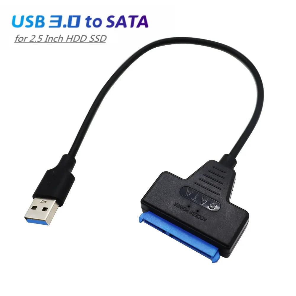 SATA to USB Adapter: Fast Data Transfer & Easy Drive Access  ourlum.com USB 3.0 22cm 