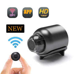 1080P HD Mini WiFi Security Camera with Sound Detection and Remote Access - Ideal Baby Monitor with 140-Degree Wide Angle View