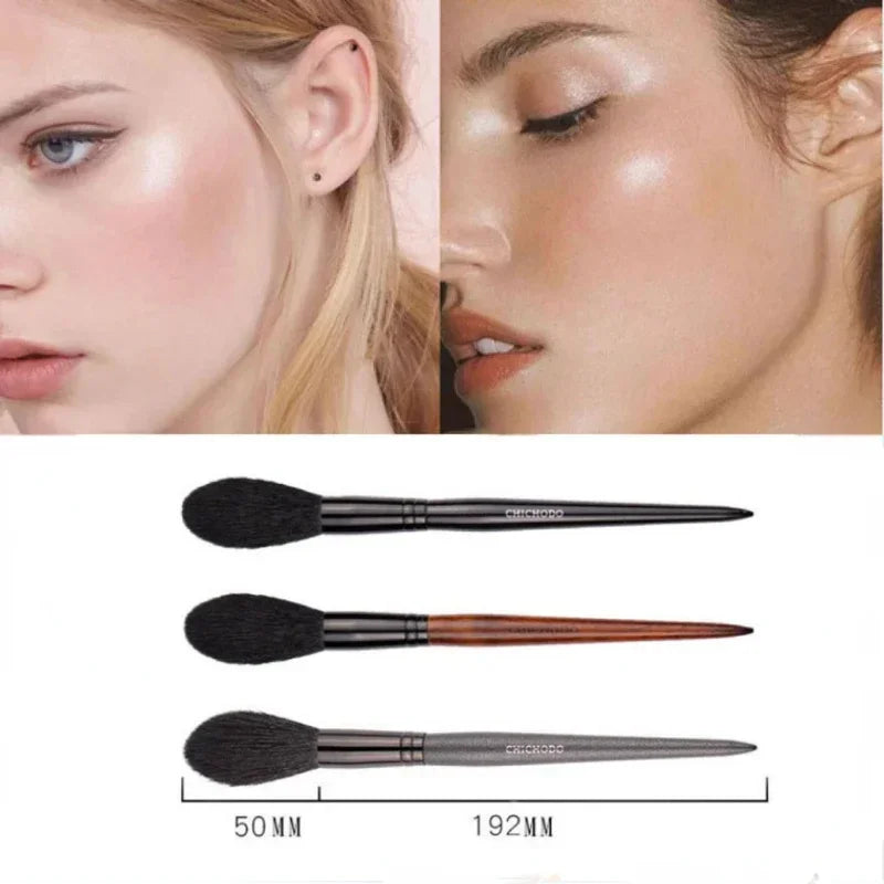 Long Handle Professional Makeup Brushes Powder Brush Face Makeup Highlighter Blush Blending Brush Concealer Beauty Tools  ourlum.com   