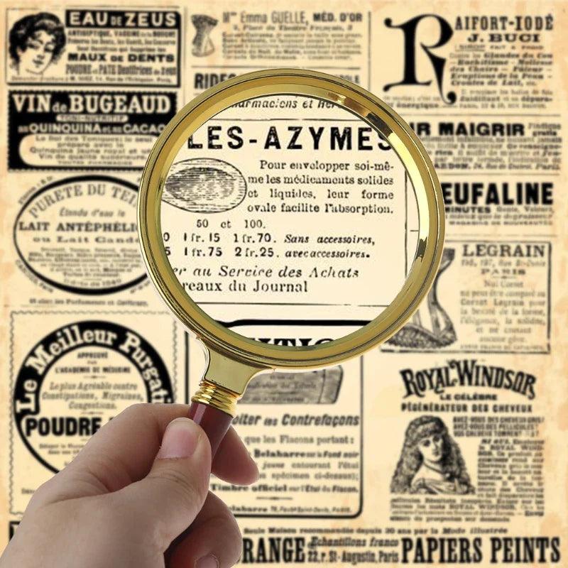 Retro Handle Magnifying Glass: Antique Design Jewelry Magnifier  ourlum.com   