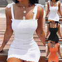 Beach Ready Off-Shoulder White Dress Stylish Summer Mini