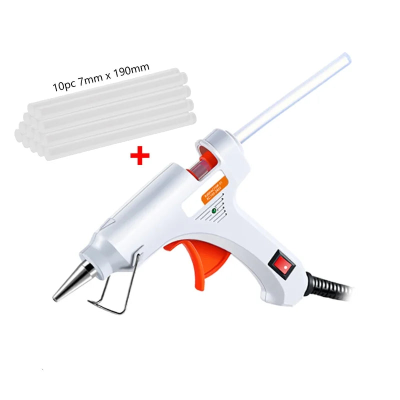 90W Hot Melt Glue Gun with Switch for 7mm Glue Stick Mini Indusrial Adhesive Hot Gun Electric Heat Temperature Gun Repair Tool  ourlum.com   