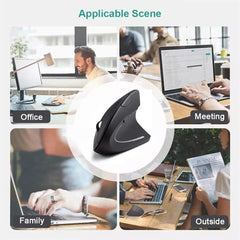 Elevate Productivity with Ergonomic Vertical Wireless Mouse