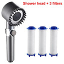 4 Modes Ultimate High Pressure Shower Head with Filter: Relaxing Massage  ourlum.com Shower And 3 Filters  