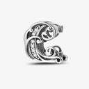 925 Sterling Silver Zircon Vine 26 Letters Pendants Bead