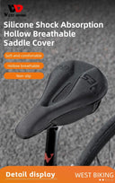 West Biking Comfortable Road Bike Seat Cover Gel Filled Saddle