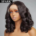 Luxe Peruvian Body Wave Lace Front Bob Wig Glamour Style