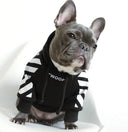 Pet Dog Clothes for French Bulldog Adidog Stripe Hoodie