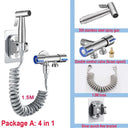 Bidet Sprayer Set: Stainless Steel Toilet Hygiene Spray Gun