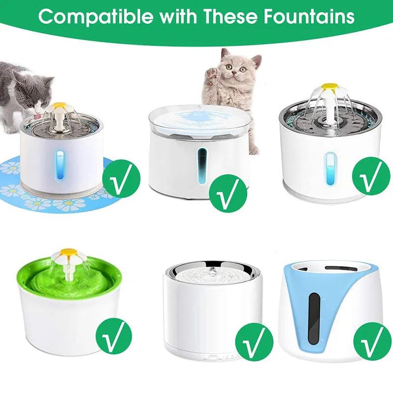 Activated Carbon Filter for Cat Water Fountain - Triple Filtration Process  ourlum.com   