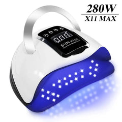 MAX UV LED Nail Drying Lamp: Quick Manicure with Auto Sensor - Gel Polish Machine