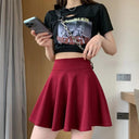 Summer Chic Mini Pleated Skirt Stylish Elastic Waist Skirt