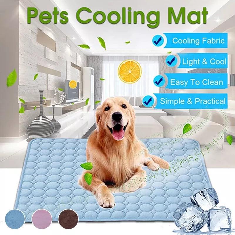 Cooling Dog Mat: Breathable Summer Pet Bed - Washable & Versatile  ourlum.com   