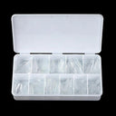 Almond French Coffin Acrylic False Nails Set Enhance Aesthetics