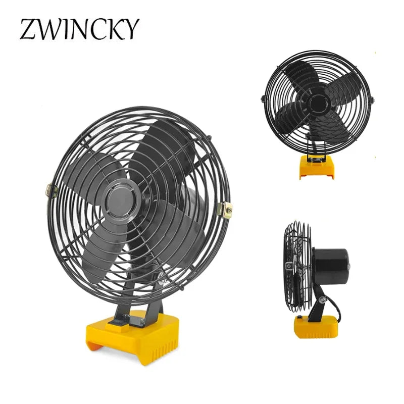 Versatile ZWINCKY Cordless Lighting Fan for DeWalt 18V/20V: Perfect for Camping & Indoor Use