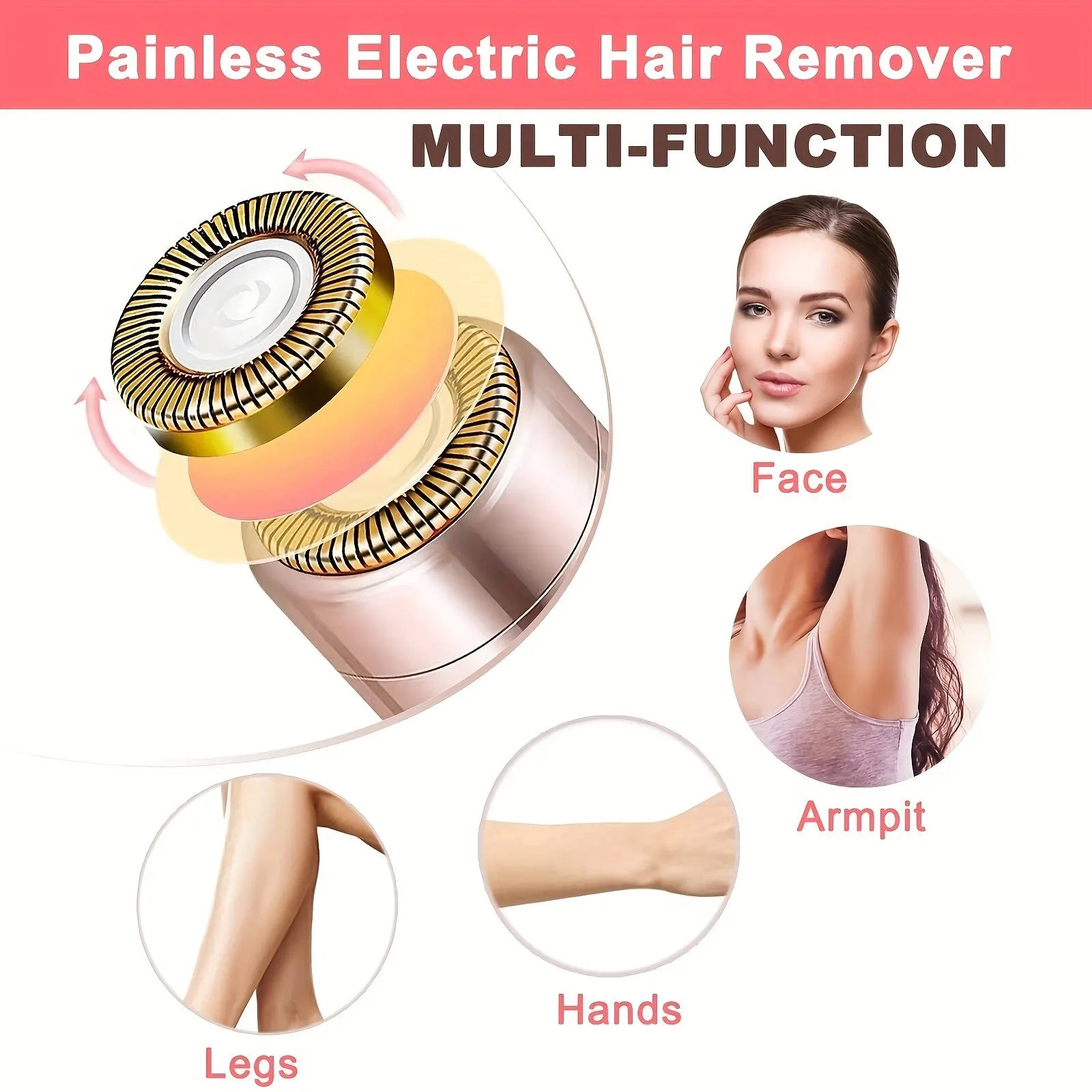 Portable Lipstick Electric Hair Remover: Painless Facial Hair Removal Solution  ourlum.com   