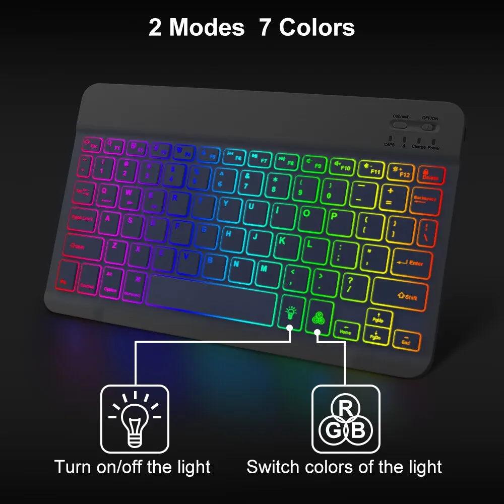 Backlit Bluetooth Keyboard & Mouse Combo: Enhanced Typing Efficiency  ourlum.com   