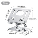 Laptop Tablet Stand: Hands-Free 360° Rotation Aluminum Bracket for Mobile Phones  ourlum.com 381-silver United State 