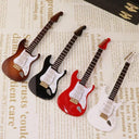 Wooden Musical Instruments Collection Decorative Ornaments Mini Electric Guitar Model Gifts