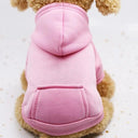 Cozy Cotton Pet Clothes: Stylish Warm Hoodies for Small to Large Dogs  ourlum.com Pink XS 