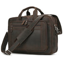 Premium Genuine Leather Professional Business Briefcase 17 Inch Tote