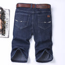 Summer Classic Shorts Jeans Men Denim Pants Casual Blue